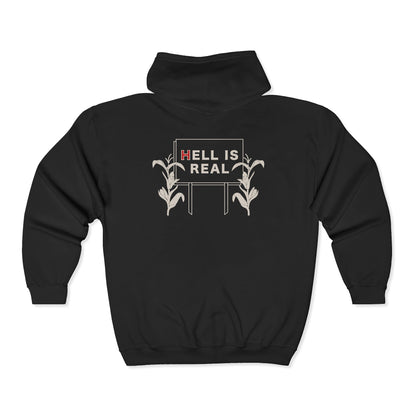 Hell Is Real Zip Up Hoodie Sweatshirt